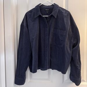 Madewell Dark Blue Corduroy Shirt
